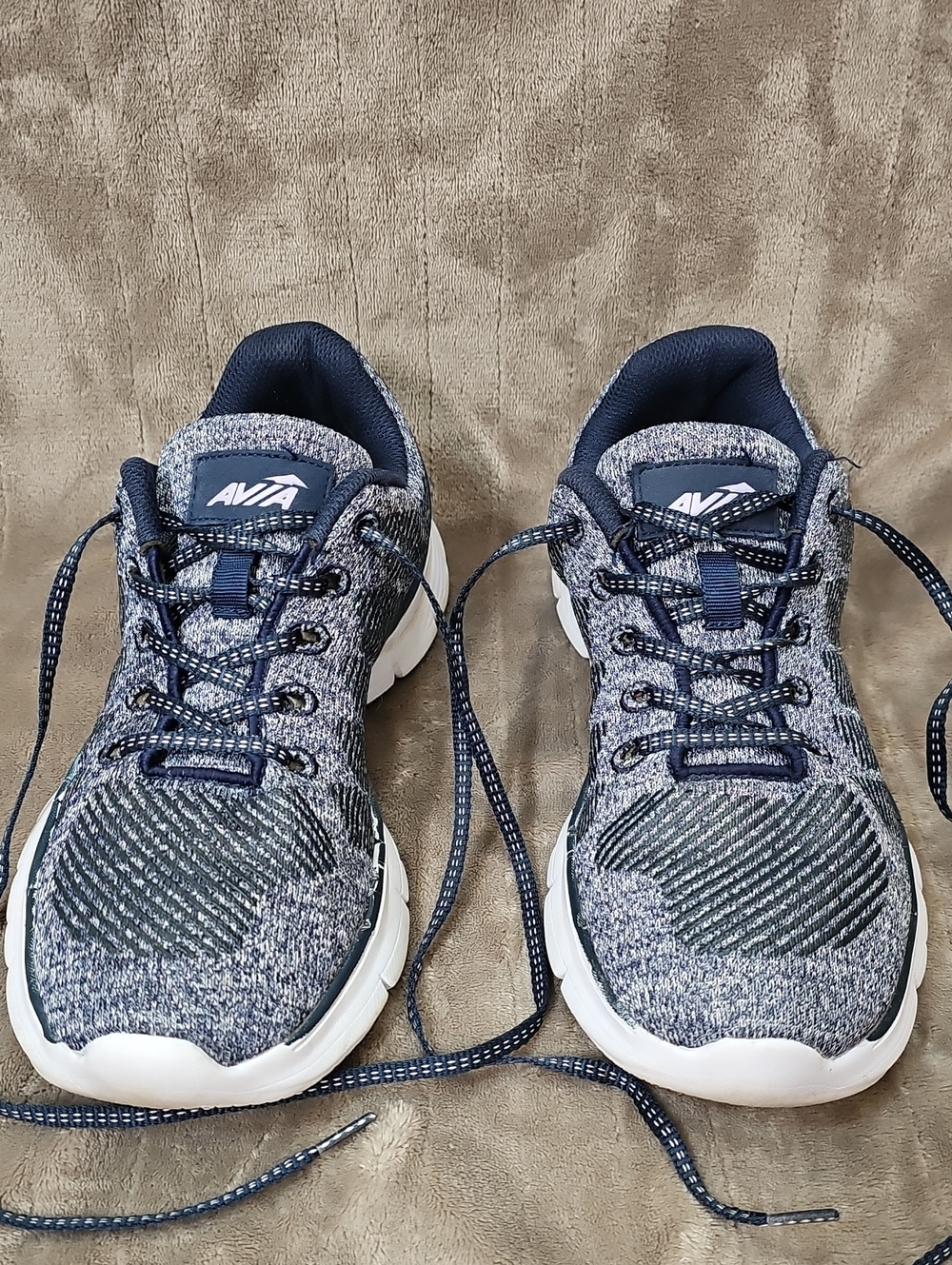 Avia Women's Navy Blue Knit Sneaker